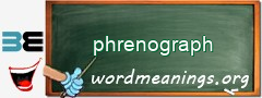 WordMeaning blackboard for phrenograph